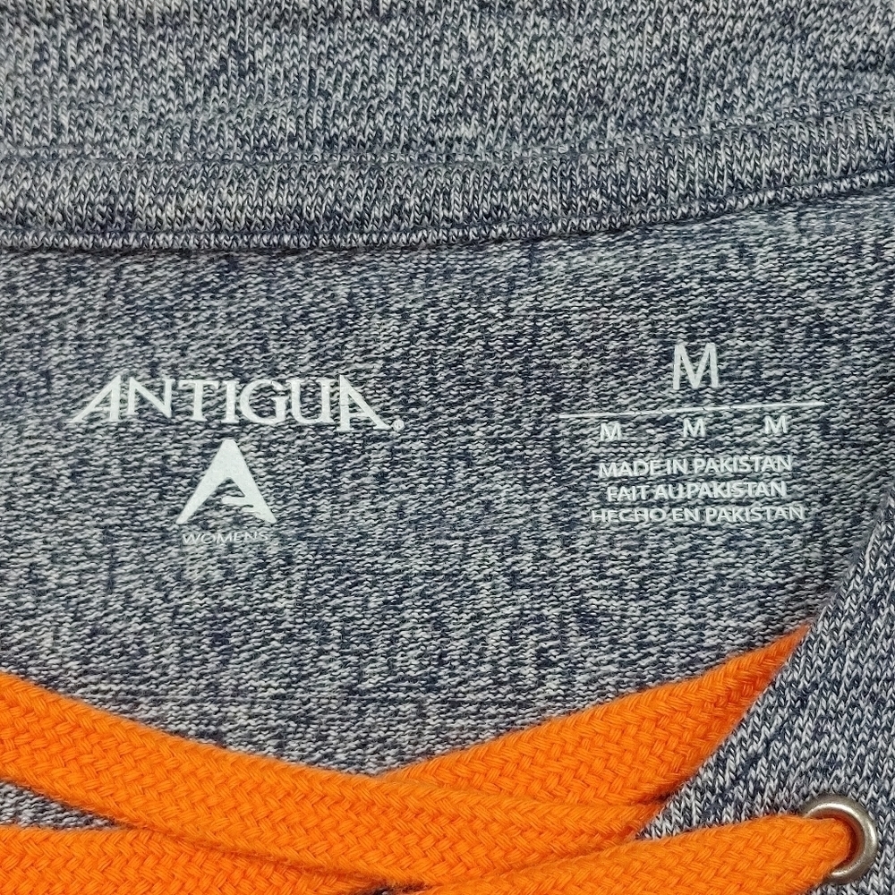 Antigua Broncos Tie Up V Neck Sweatshirt Medium - Picture 8 of 10